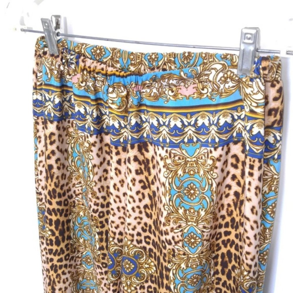 hello miss Palazzo Pants Cheetah Bandana Sz M - Picture 5 of 7